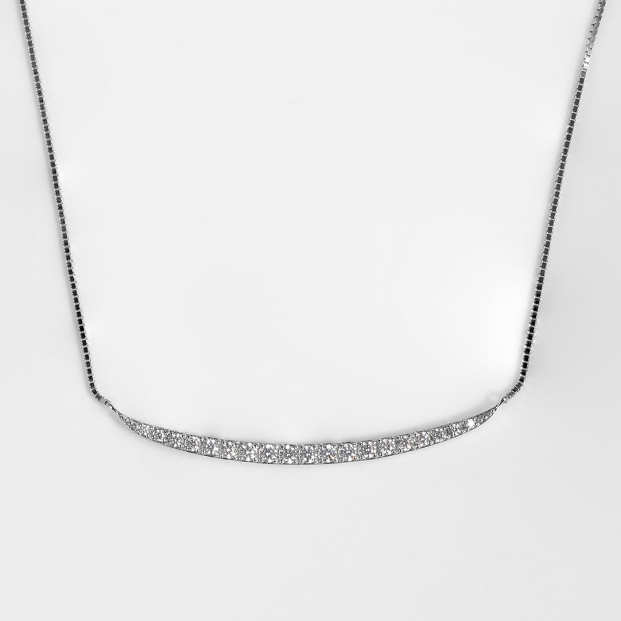 K10WG ポンテヴェキオ ダイヤモンドネックレス L - MoTo jewelry（モトジュエリー）