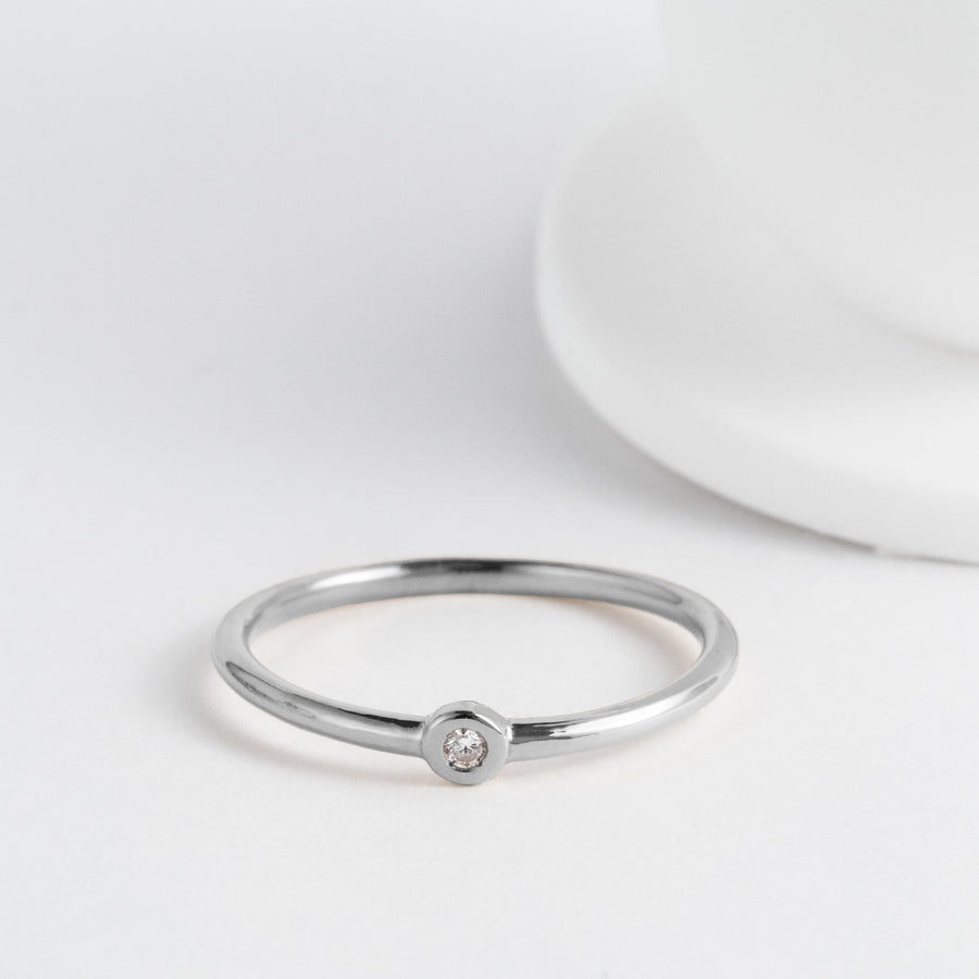 K10WG ステラ ダイヤモンドリング - MoTo jewelry（モトジュエリー）